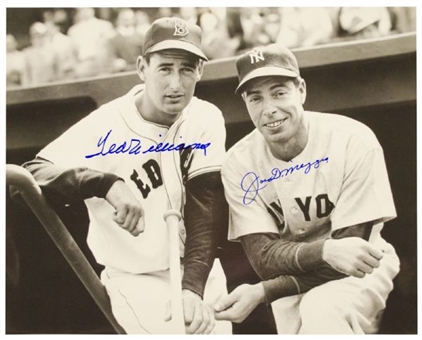 Ted Williams & Joe DiMaggio Dual Signed 16x20 Photo